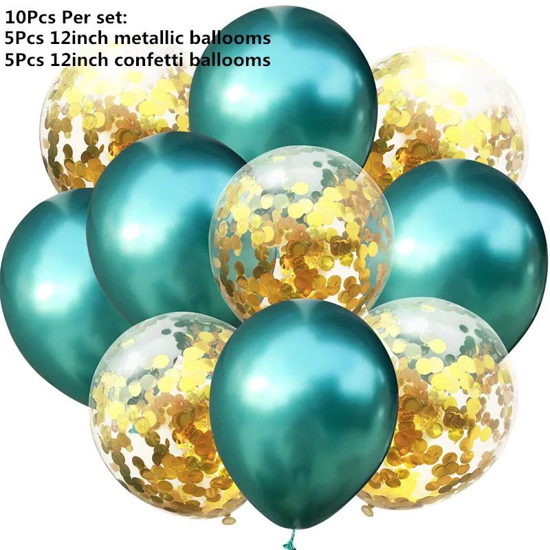 10/14 шт. Микс из розовых розовых шаров, сердечек, звезд, розового золота, конфетти, шары для украшения дня рождения, детей, взрослых, воздушные шары, свадебные шары
