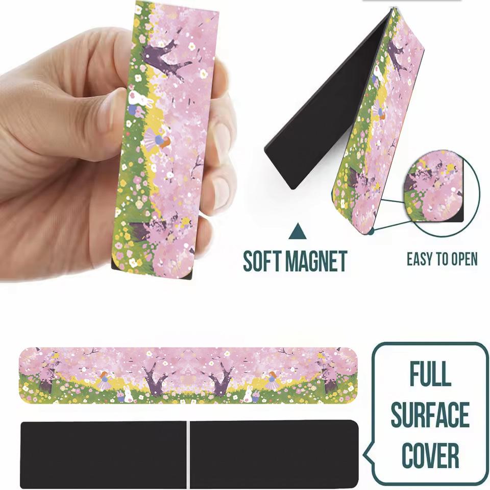 4pcs Retro Painting Bookmark for Books Vintage Items Veiws Magnetic Page Clips Book Marker Unique Reading Gift