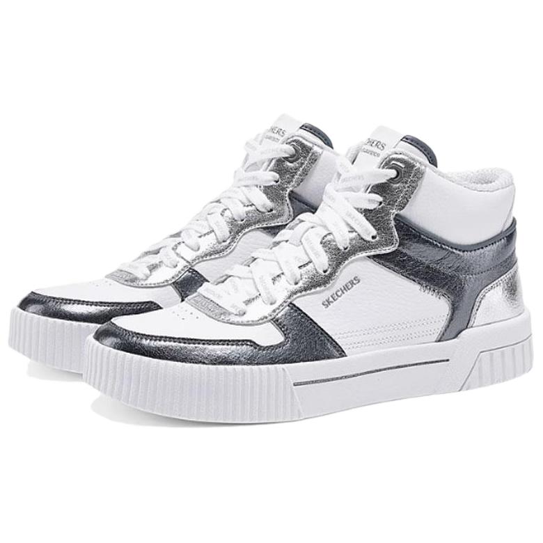 Skechers Модные Высокие Кеды Court Classics Женские кеды Белый Черный 185108-WCC