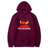 Autumn Winter Toy Machine Cow Head Printed Hoodie Daily Casual Pullover Classic Top Street Fashion Warm Hoodie Gift