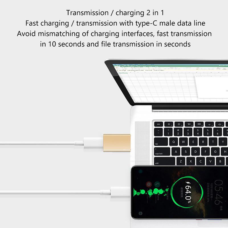 Адаптер Type-C на USB 3.0, гнездо Type-C на USB, адаптер Type-C, OTG-конвертер для мобильного телефона, зарядное устройство.