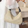Hand-woven Bag for Women's New Trendy and Fashionable Retro Tote Bag Versatile Large Capacity Shoulder Bag Straw Woven Bag