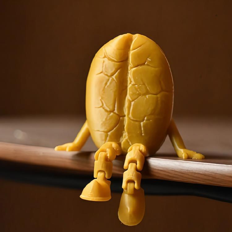 3D-принтер Кофейные фигурки Игрушка-антистресс Украшение 3D-печатные фигурки Кофейное зерно/Чашка с подвижной ножкой Декор для дома