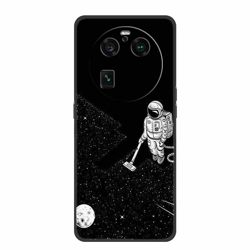 Чехол для Oppo Find X6 Pro Астронавт Мягкий силикон Ударопрочный задняя крышка телефона Чехлы для Oppo Find X6 Pro 5G Человек-космонавт Лев Оболочка