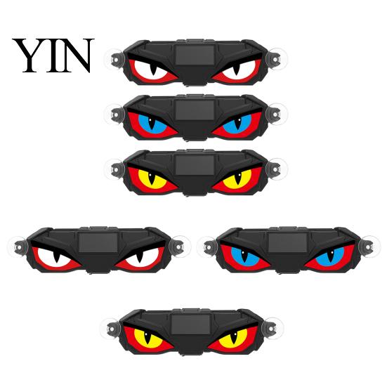 Wireless LED Automotive Light 1/3Pcs Solar Demon Eye for Car Window, Devil Dynamic Lamp with Suction Cup, Auto Windshield Ambient Vehicle Window