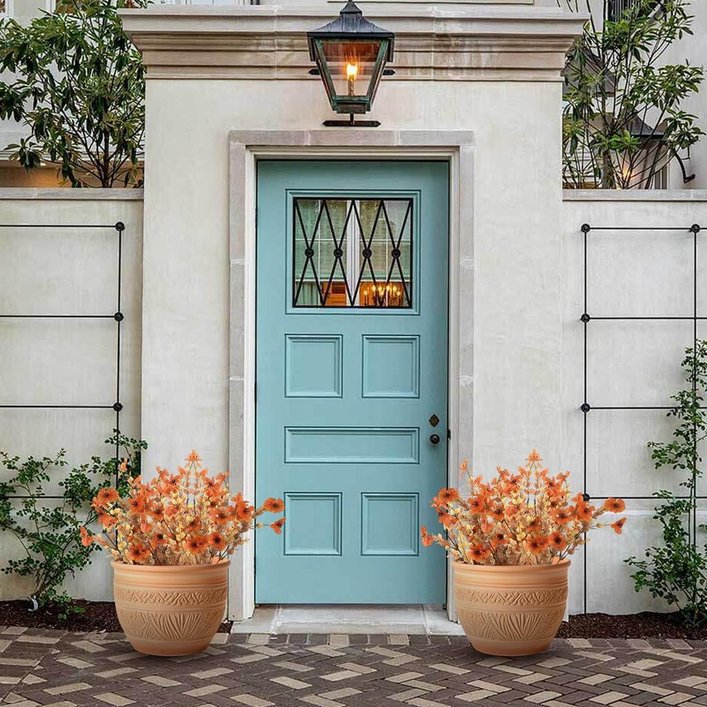 Dried Flowers for Vase Dried Flower Bouquets Realistic Artificial Decoration Ornament for Front Door Porch Party Garden Yard