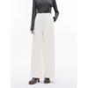 ELLE Women's French Style High-Waist Wide-Leg Pants