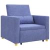 Extendable Sleeper Sofa Single Jeans Blue 90 x 165 x 87 cm