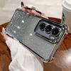 Градиентный блестящий чехол с гальваническим покрытием для телефона Samsung Galaxy S25 S24 S23 S22 Ultra Plus S21 FE S25 A55 A54 Мягкая противоударная задняя крышка