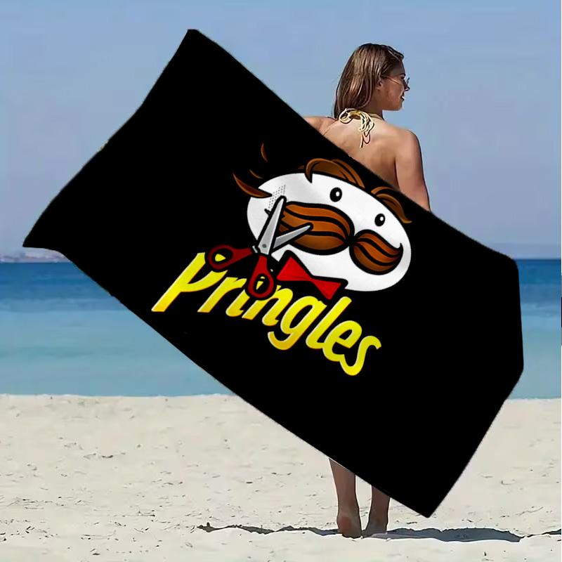 Pringles Beach Towel Microfiber Beach Towel Super Soft & Absorbent for Bath, Beach, Travel Bath Time Accessory, Fan gifts