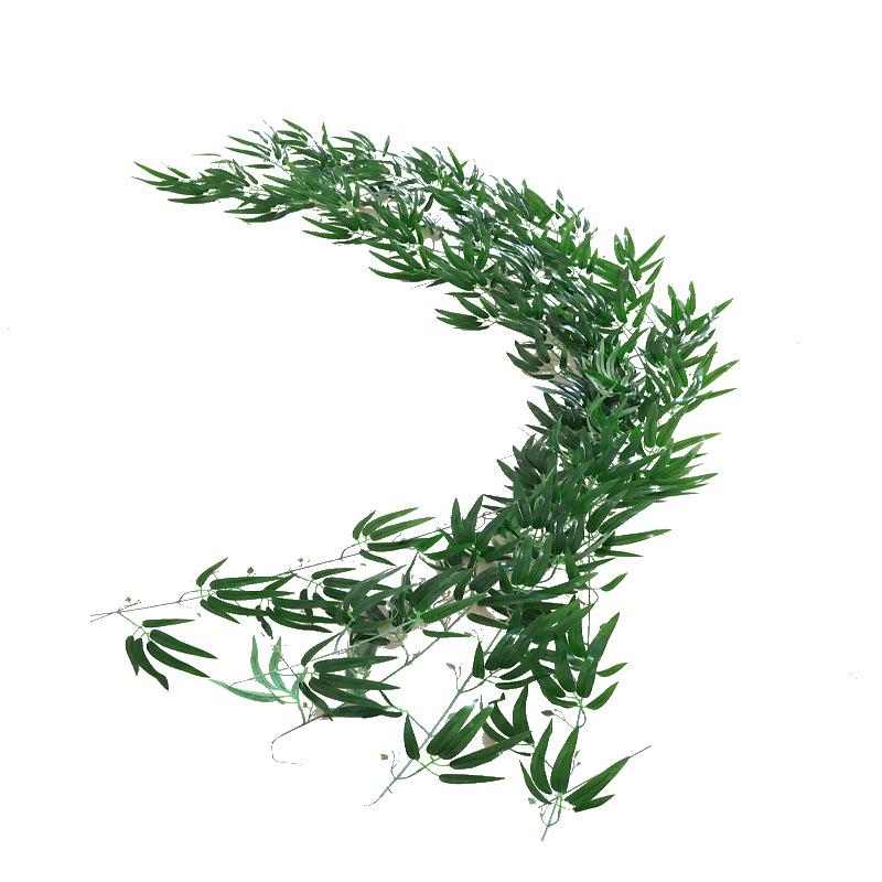 Зеленая Бамбуковая Лиана, 2 метра - Пластиковое Подвесное Потолочное Украшение