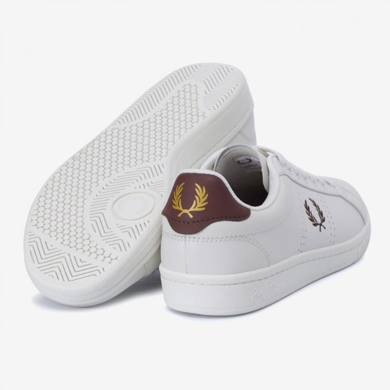 Fred Perry B721 Кожаные Мужские Белые Кроссовки Sfpm2416312 U59