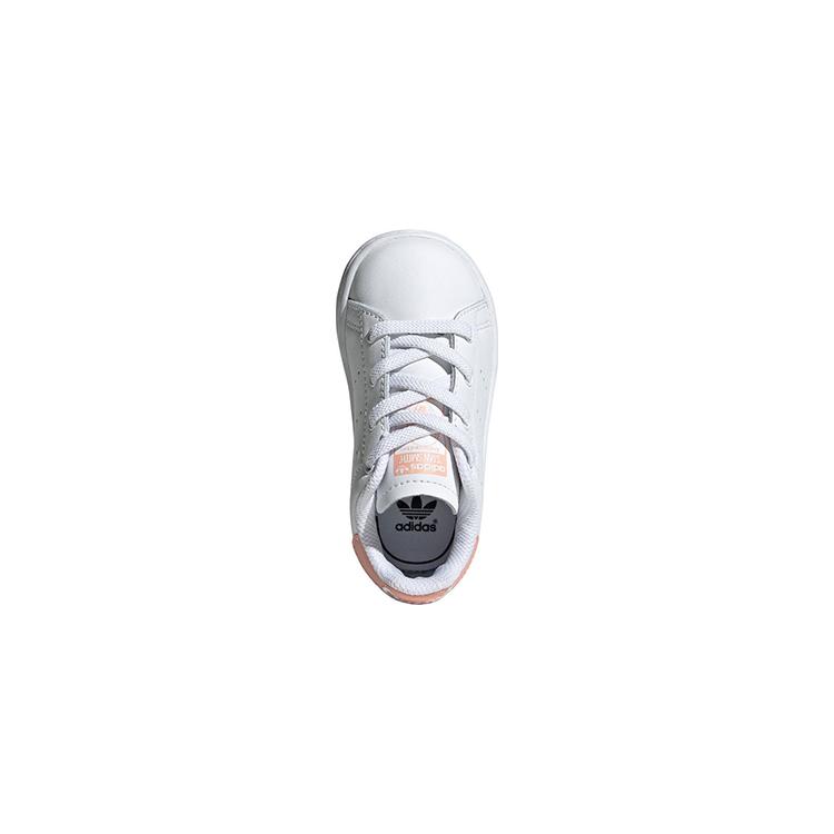 Adidas Originals STAN SMITH El I Slip Resistant Low top Toddler Shoes White Pink Infant And Toddler EE7596