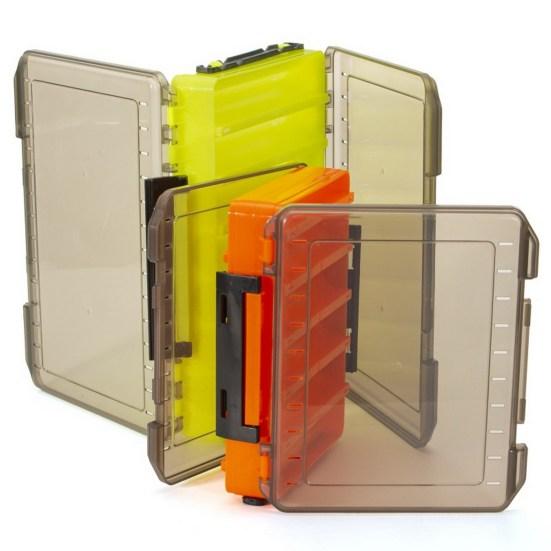 Отличная коробка для рыболовных приманок, портативный магазин с двусторонним открытием, рыболовный инструмент