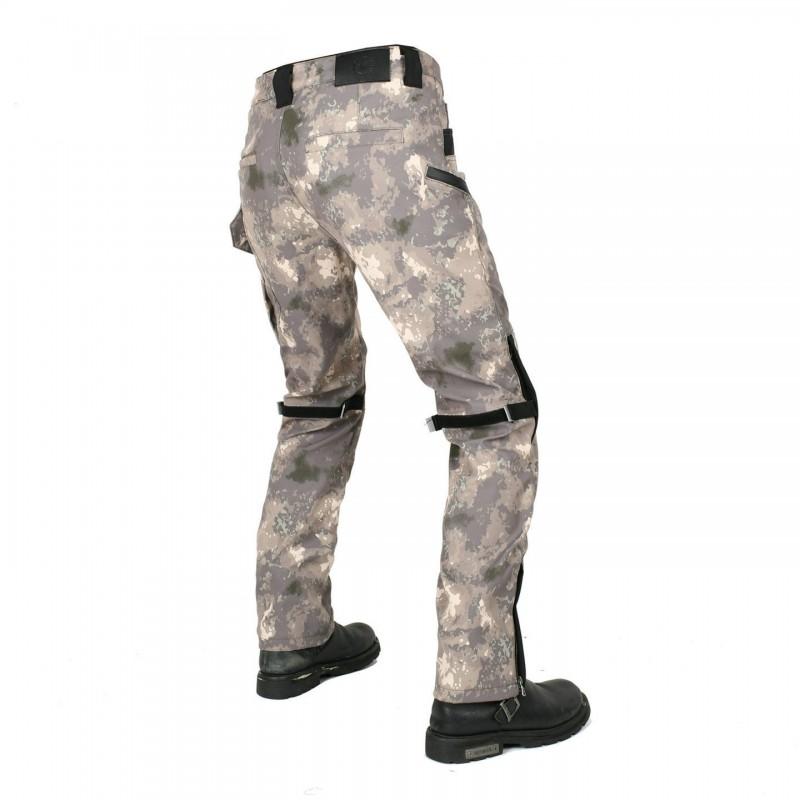 Womens Motorcycle Riding Pants Camo Tactical Multi-pocket Loose Straight Leg Protective Gear Outdoor Cycling