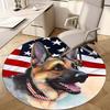 Animal 1424 Circular Rug - Office Decorative Carpet For Living Room Bedroom Door Mat Floor Rug Computer Chair Area Rug