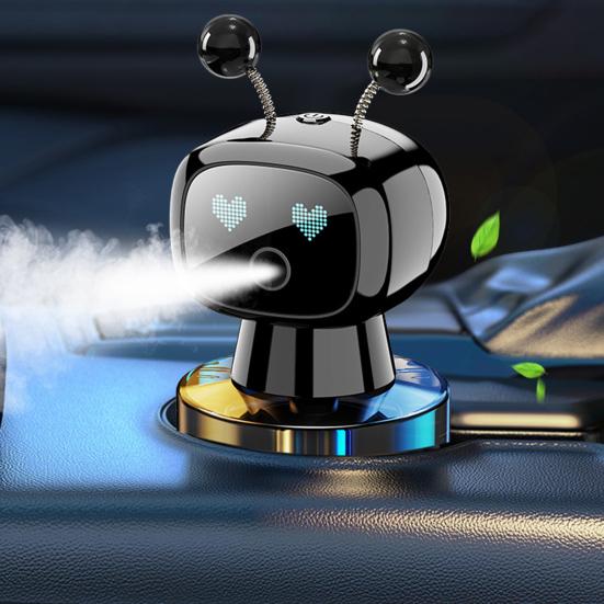 Автомобильный освежитель воздуха в форме робота с умной ароматерапией и эмоциональными глазами с искусственным интеллектом