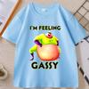 Im Feeling Gassy TShirt Featuring Fun and Humorous Cotton Short Sleeve Loose Streetwear Tshirt Unisex Humor Unisex Clothing Tops