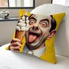 Смешной М-Мистер. Наволочка для подушки-подушки-боба, Чехол для автомобильной подушки 45X45 см, Наволочка для поясничной подушки, Наволочка для диванной подушки