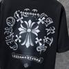 8931 CHROME HEARTS Лето 2026 Новая Высококачественная Хлопковая Круглый Вырез Свободная Большого Размера Мужская и Женская Футболка Футболка для Пары