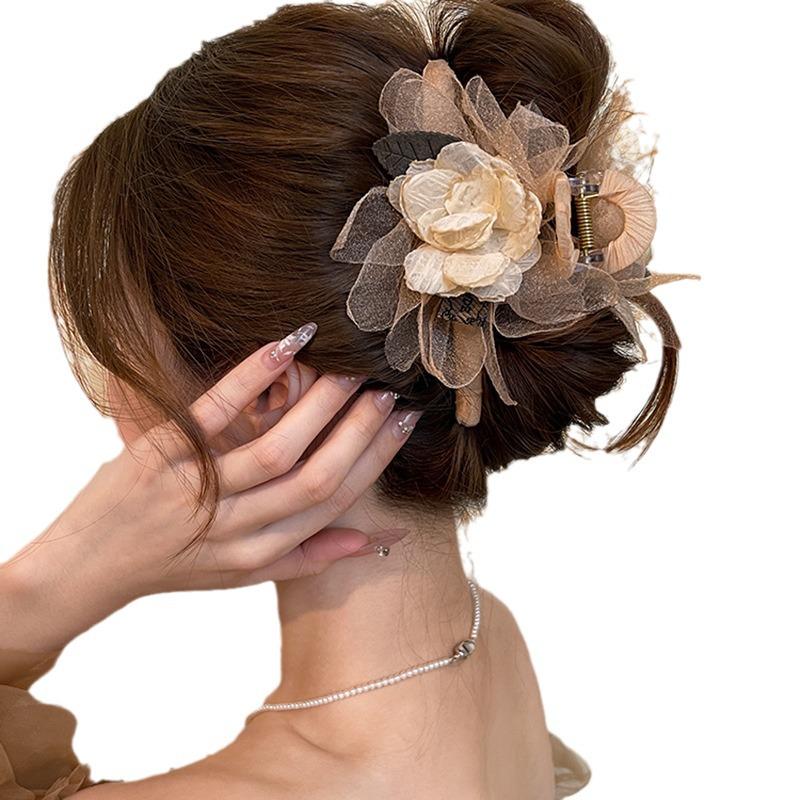 Сетка Цветок Лист Заколка для прически: Ретро аксессуар для волос в стиле Мори-гёрл с акулой