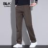 Мужские брюки Baleno серии S&K Smart Casual с эластичным поясом, прямого кроя