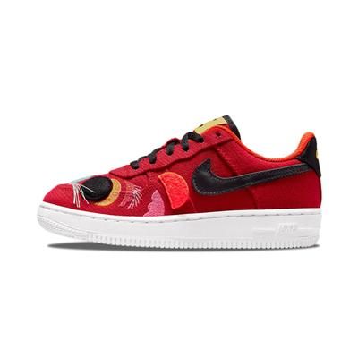 Air Force 1 LV8 'Танец Льва' Танец Льва Низкие Кеды для Скейтборда Красные Год Тигра Детские Возраст 3-7 Лет Кроссовки DQ5071-601