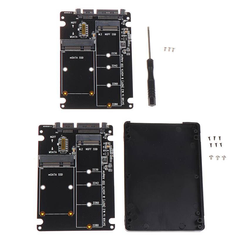 Ngff To Sata 3 Hdd Корпус Msata SSD-адаптер M.2 Плата адаптера протокола Sata