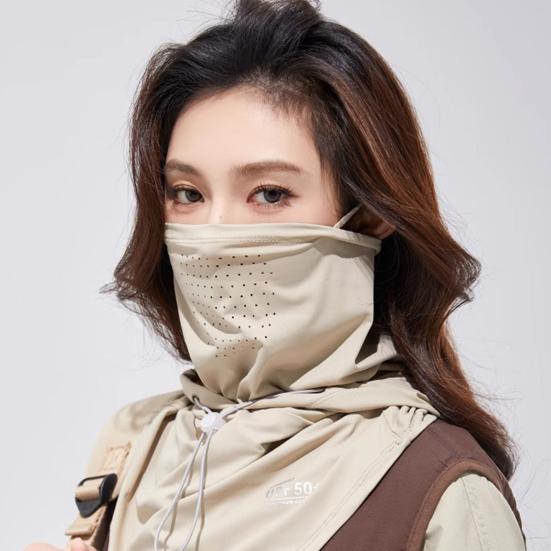 Солнцезащитная шапка-ушанка для лица, защита от солнца, защита шеи, UPF 50+, дышащий, охлаждающий, ледяной шелк