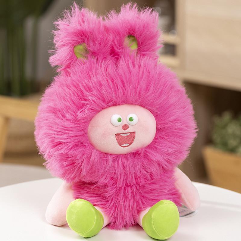 Adorable Longhaired Plush Monster Doll Creative Stuffed Toy For Girls Birthday Gift