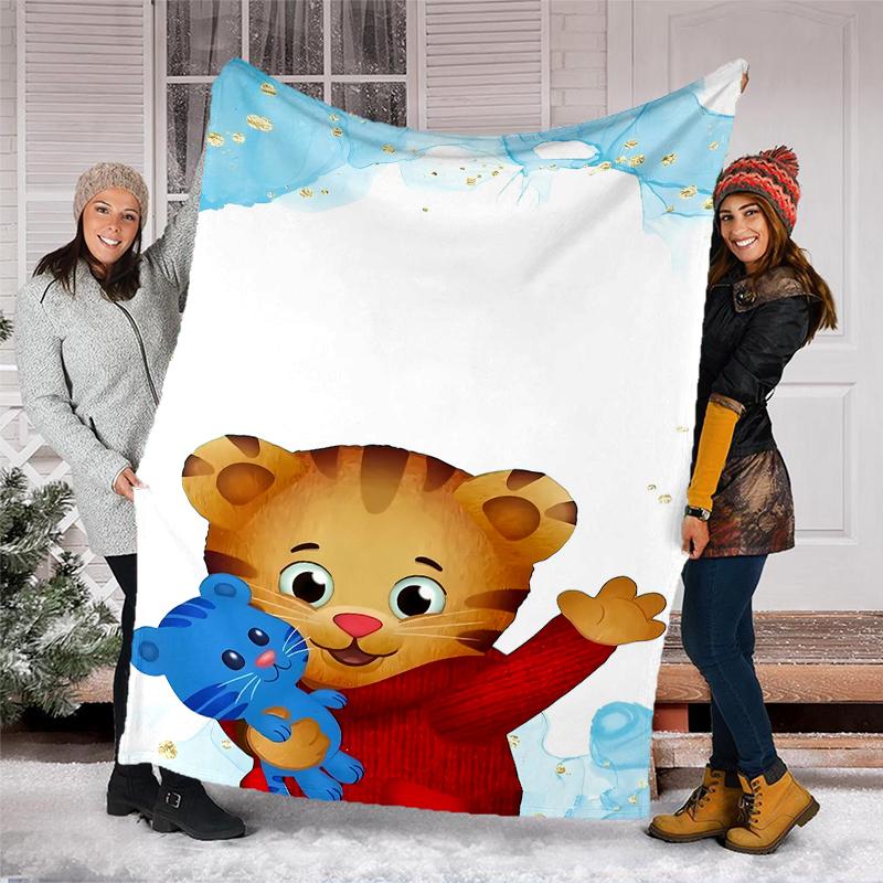 Daniel Tiger's Neighborhood printed throw blanket—soft,warm;versatile blanket for all seasons—perfect as &air-conditioning throw,nap blanket
