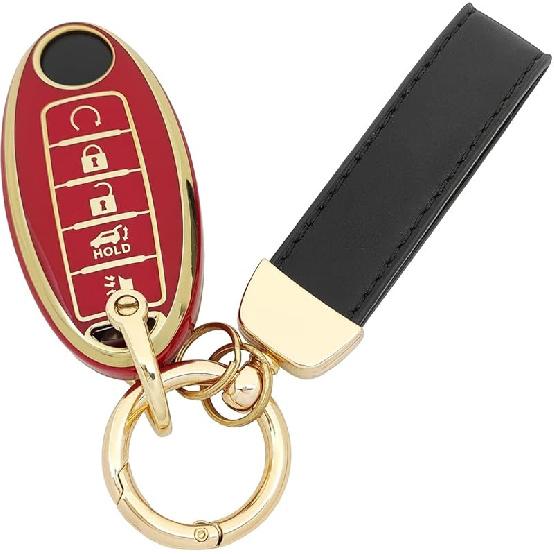 TPU Key Fob Cover fit for Infiniti JX35 Q50 Q60 QX80 for Nissan Altima Murano Pathfinder Maxima Rogue Key Fob