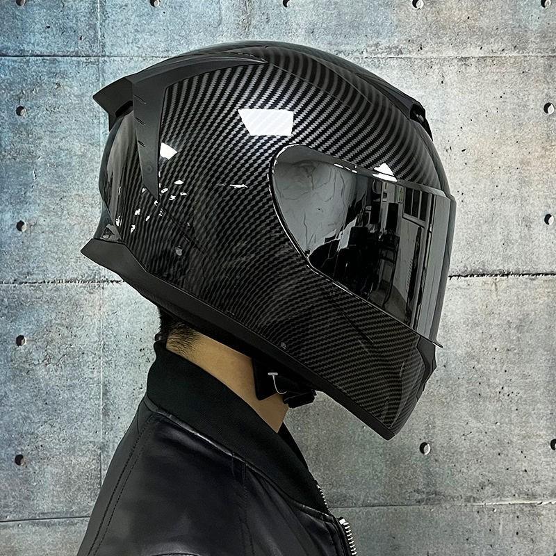 LVS Full Face Motorcycle Helmet Men Women Racing Style Glossy Colorful Design DOT Approved Size S M L XL