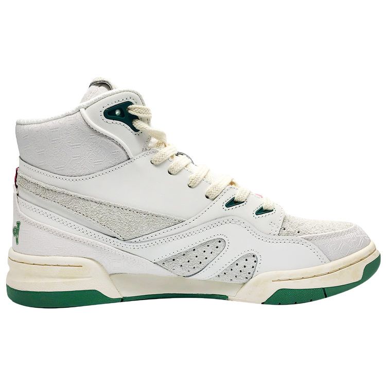 Мужские баскетбольные кроссовки Li Ning Shao Bu Ru Chuan 937 Deluxe Hi 1807 Collaboration Limited Edition с высоким берцем, цвет белый зеленый AGBQ135-1