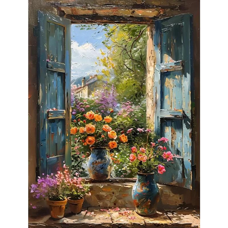 Абстрактные красочные граффити городской пейзаж холст картины современное искусство вид на море эстетические постеры принты декор гостиной