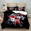 3PCS Assassin Bedding Set Printed Duvet Cover Closure Includes 1 Duvet Cover & 2 Pillowcases for All Seasons Bedroom Decor