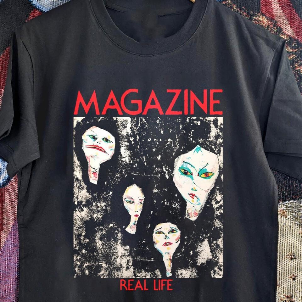 Magazine Real Life Band Album Tour Gift For Fan S to 5XL Tshirt Unisex T-Shirt