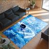 Personalized Crystal Velvet Carpet Custom Name Text,Astro Bot Anti Slip Area Rug For Home Decoration