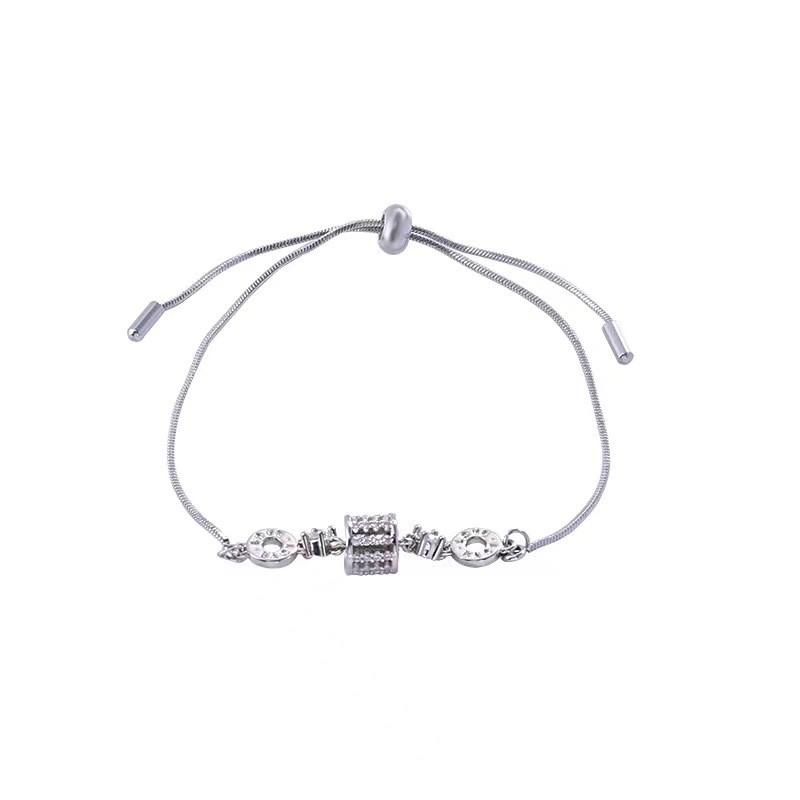 Modern Geometric Silver Bracelet For Women Highend Fashionable Jewelry