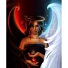 Full 5D Diy Diamond Painting Double Angel Mosaic Embroidery Cross Stitch Home Decor Handmade Gift