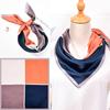 100% Real Silk Neck Scarf For Women Print Silk Square Scarf Neckerchief Fashion Bufanda New Elegant Foulard Femme 65x65cm