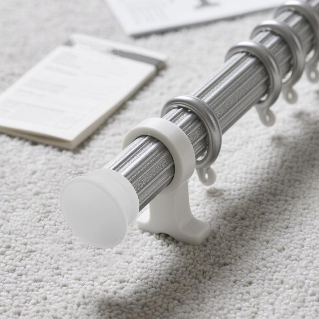 6Pcs White Curtain Rod End Caps Decorative Screw on Replacement Plastic Covers for Window Drapery Rods Closet Poles Finials