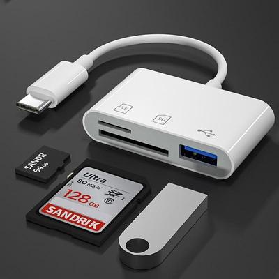 Адаптер Type-C TF CF Устройство чтения карт памяти SD OTG Writer Compact Flash USB-C для iPad Pro Huawei для Macbook Устройство чтения карт памяти USB Type C