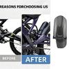 ABS Rear Shock Mudguard For Adventure Motorcycles Optimized For Rugged Terrains And Long Rides Prevents Splashing