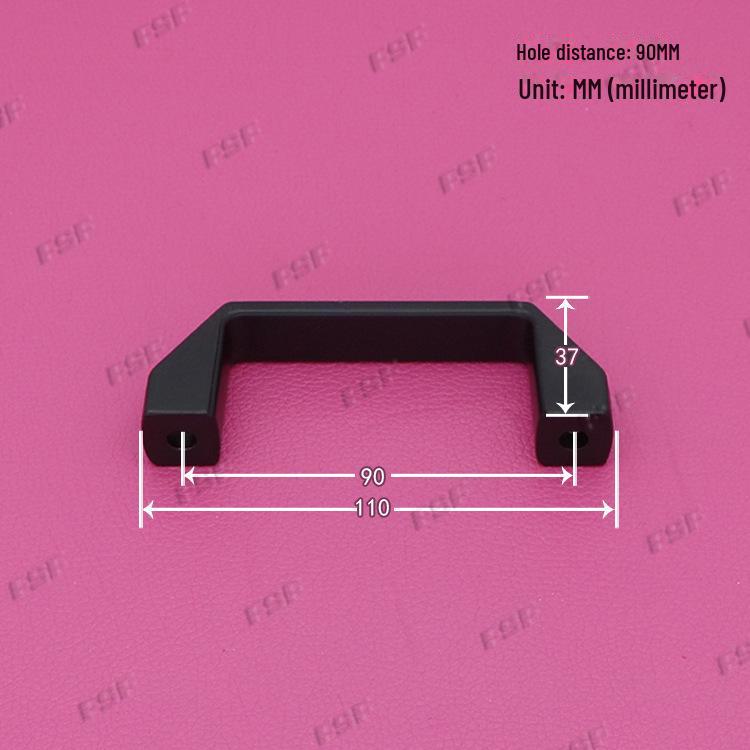 LS522 Квадратная ручка для шкафа из алюминиевого сплава - Расстояния между отверстиями: 90, 120, 180 мм