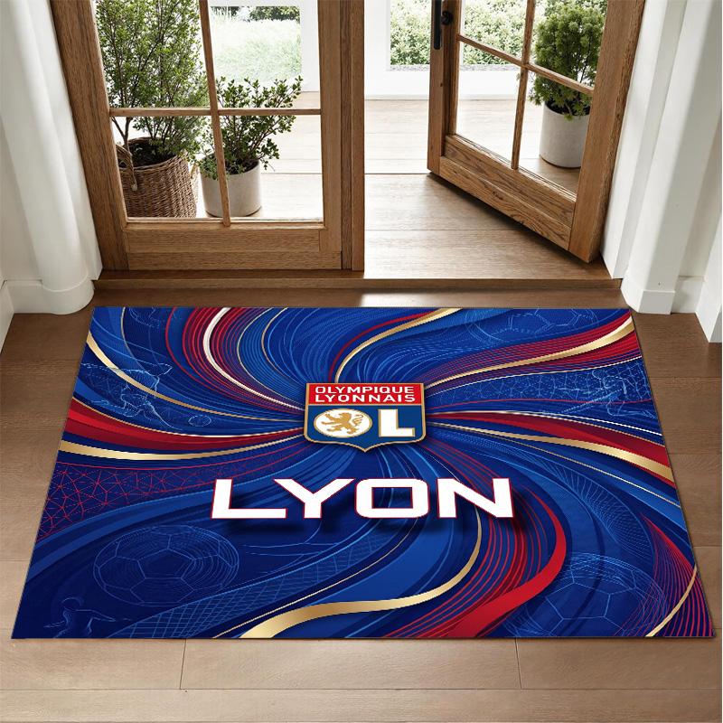 Lyon FC Design Crystal Velvet Rug Soft Decorative Mat for Bedroom Entrance