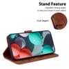 For Xiaomi Redmi Note 14 4G (163.25mm) Stand Case 7-Shaped Pattern Imprint Leather Phone Cover