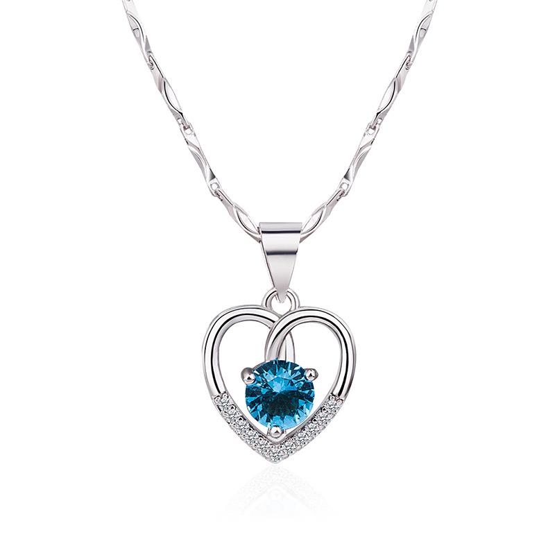 Sace Gems Женское ожерелье, кулон, медный сплав, циркон, модный подарок