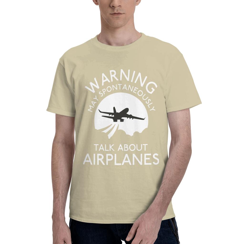1 Piece Fly Graphic Funny 100 Cotton Tshirt Talk About Airplanes Tees Tops For Unisex