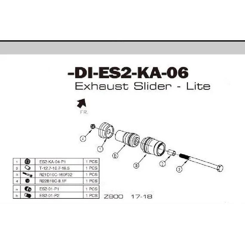 Motorcycle Exhaust Tube Bumper Frame Slider Crash Protector For KAWASAKI Z900 Z900RS 2017-2023